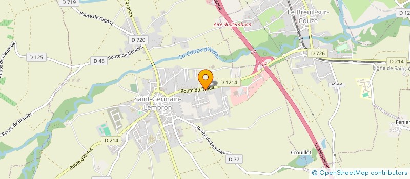 localisation de l'entreprise SYCOMOREEN  SAINT-GERMAIN-LEMBRON