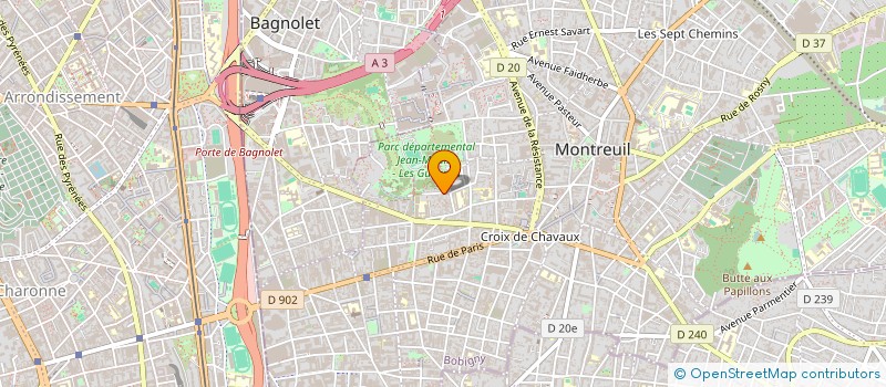 localisation de l'entreprise SYCOPRESS à MONTREUIL