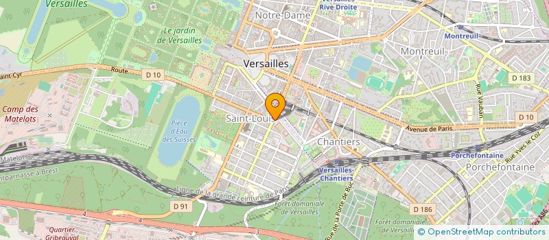 localisation de l'entreprise SYCOS à VERSAILLES