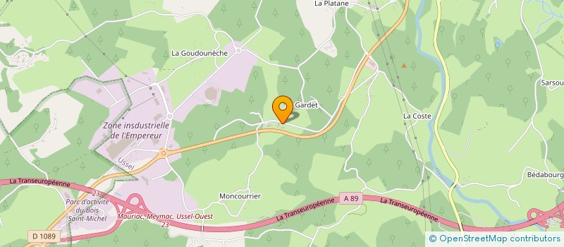 localisation de l'entreprise SYCY à USSEL
