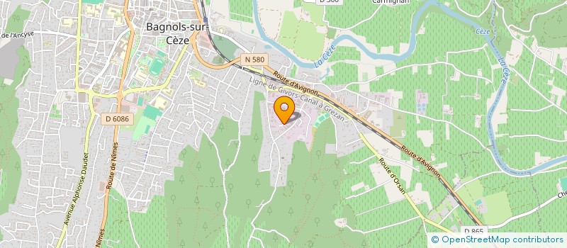 localisation de l'entreprise SYDAIR à BAGNOLS-SUR-CEZE