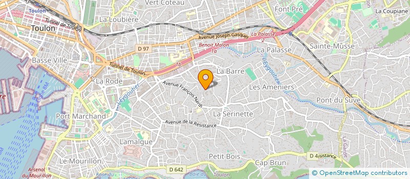 localisation de l'entreprise SYDAMON  TOULON