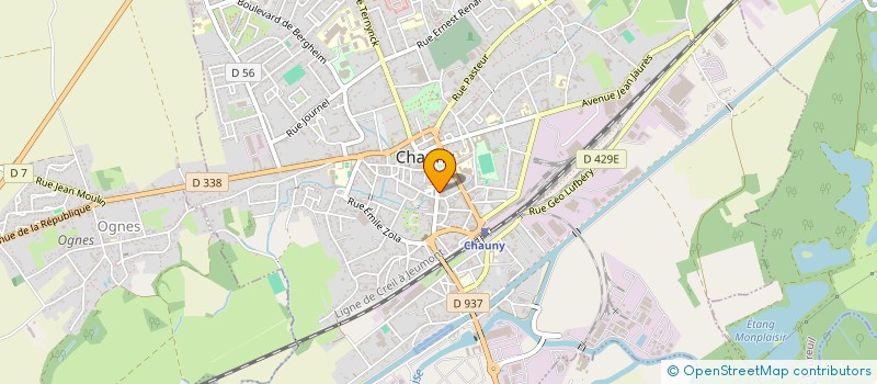 localisation de l'entreprise SYDAN à CHAUNY