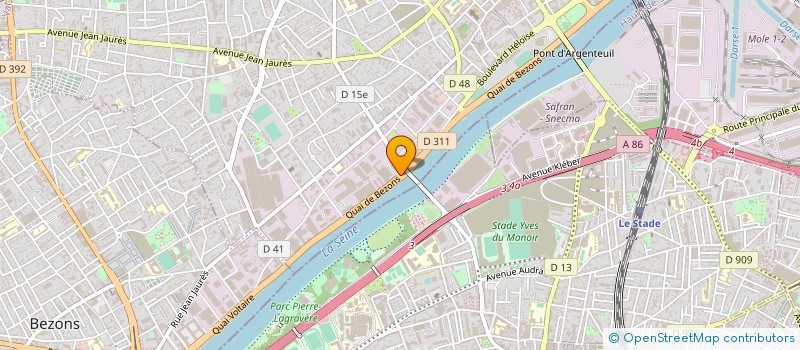 localisation de l'entreprise SYDERAL à ARGENTEUIL