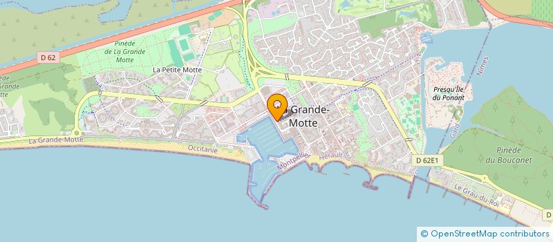 localisation de l'entreprise SYDERMO EDITIONS  LA GRANDE-MOTTE