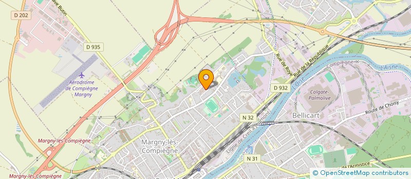 localisation de l'entreprise SYDIC COPRO RES LE CLOS PICARD 1  MARGNY-LES-COMPIEGNE