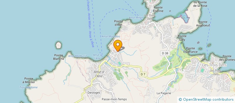 localisation de l'entreprise SYDICALE DU LOTISSEMENT DE RESIDENCE L'ANSE BLEUE à LES TROIS-ILETS