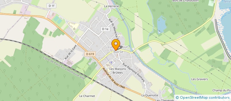 localisation de l'entreprise SYDISTRIB à LUSIGNY-SUR-BARSE