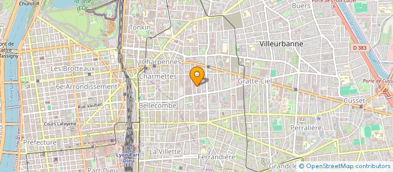 localisation de l'entreprise SYEL  VILLEURBANNE