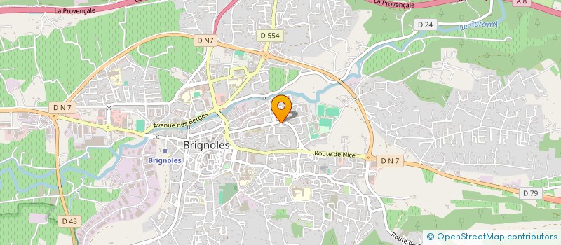 localisation de l'entreprise SYERA  BRIGNOLES