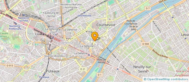 localisation de l'entreprise SYFEX à COURBEVOIE