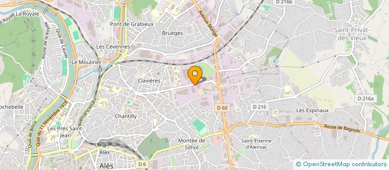 localisation de l'entreprise SYFORM à ALES