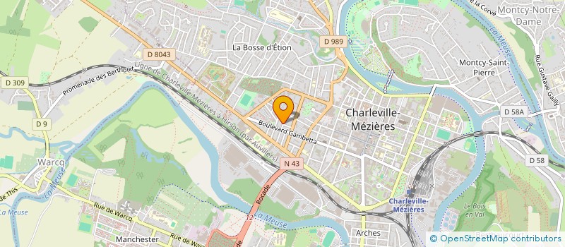 localisation de l'entreprise SYFRANC  CHARLEVILLE-MEZIERES