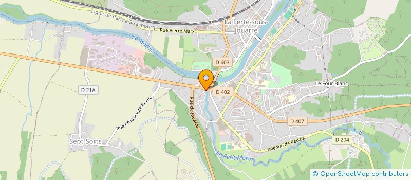 localisation de l'entreprise SYFRED 39 à LA FERTE-SOUS-JOUARRE