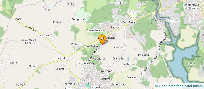 localisation de l'entreprise SYG  LARMOR-BADEN