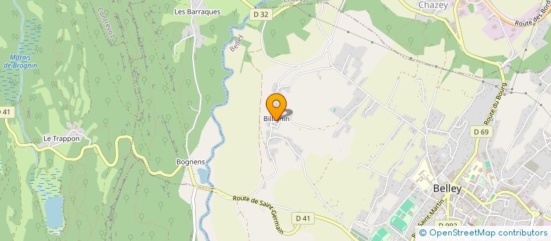 localisation de l'entreprise SYG  BELLEY