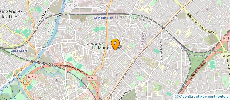 localisation de l'entreprise SYGLAD CREATION à LA MADELEINE