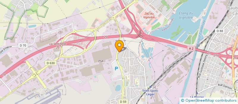 localisation de l'entreprise SYGMA ENVIRONNEMENT  PETITE-FORET