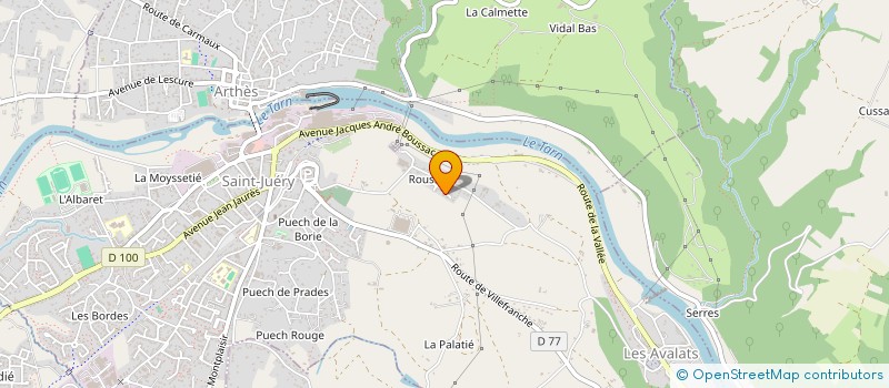 localisation de l'entreprise SYGMAPROD à SAINT-JUERY