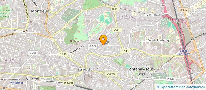 localisation de l'entreprise SYHEL à FONTENAY-SOUS-BOIS