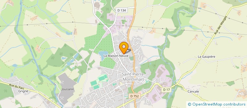 localisation de l'entreprise SYHL PATRIMOINE  MAUGES-SUR-LOIRE