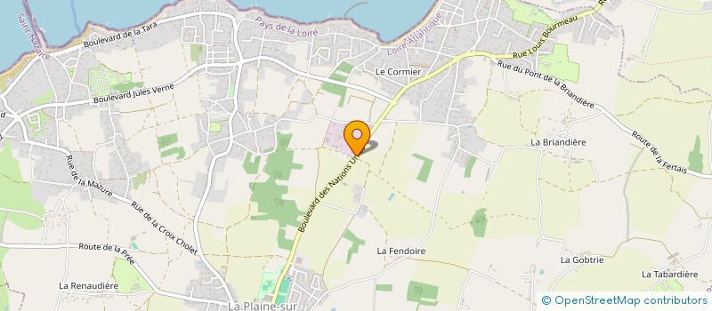 localisation de l'entreprise SYI à LA PLAINE-SUR-MER
