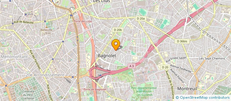 localisation de l'entreprise SYJNH  BAGNOLET