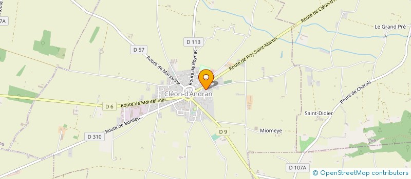 localisation de l'entreprise SYJOLI  CLEON D'ANDRAN
