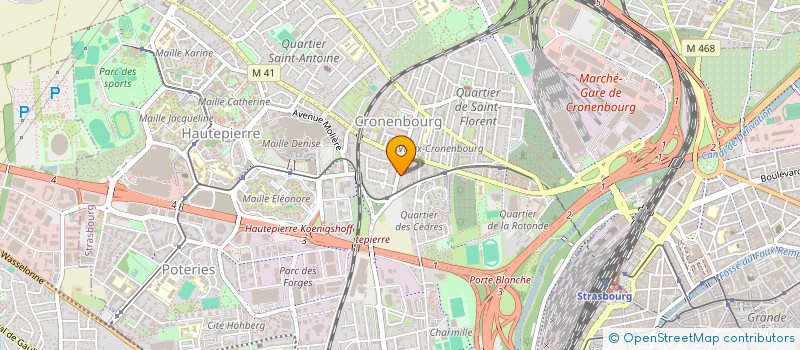 localisation de l'entreprise SYK-SOC D'EXPERTISE à STRASBOURG
