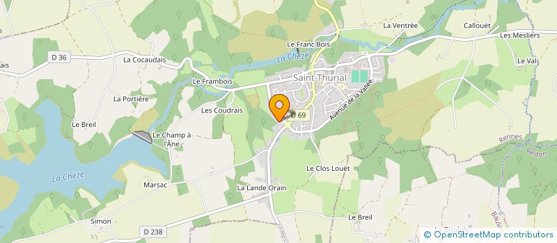 localisation de l'entreprise SYKE  SAINT-THURIAL