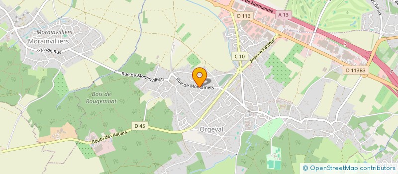 localisation de l'entreprise SYKERA  ORGEVAL