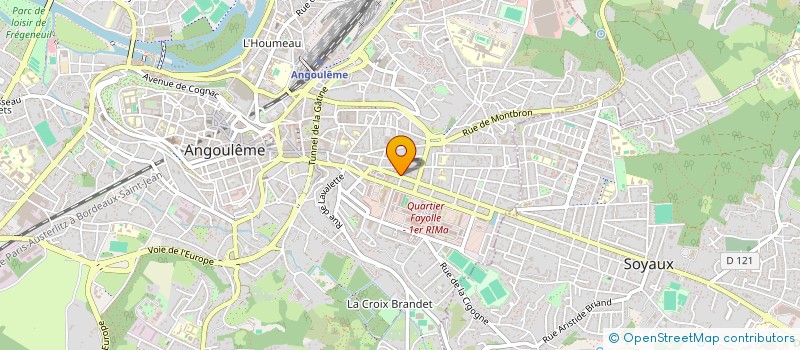 localisation de l'entreprise SYL HAIR BEAUTE à ANGOULEME
