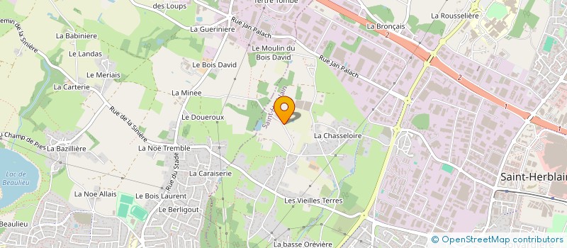 localisation de l'entreprise SYL NANTES à ST-HERBLAIN