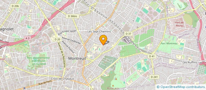 localisation de l'entreprise SYLAB YPSIS à MONTREUIL