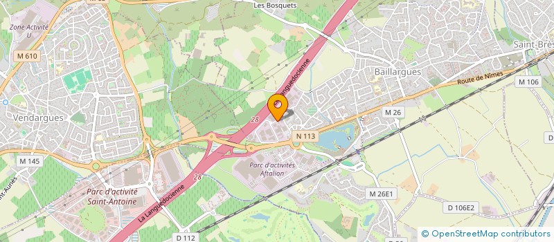localisation de l'entreprise SYLAGUY à BAILLARGUES