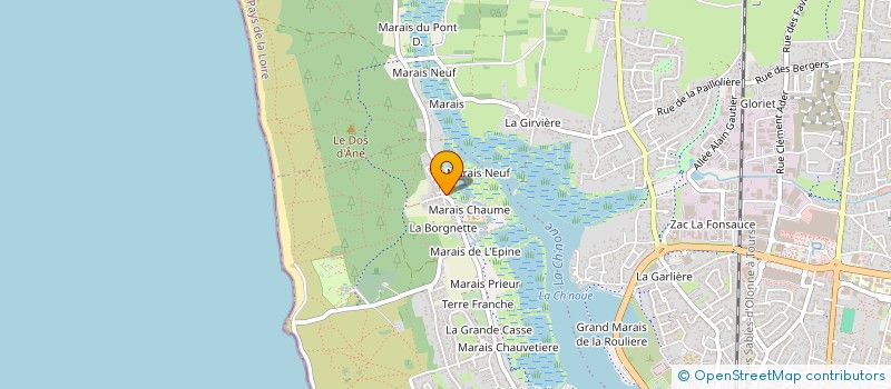 localisation de l'entreprise SYLAH à LES SABLES D'OLONNE