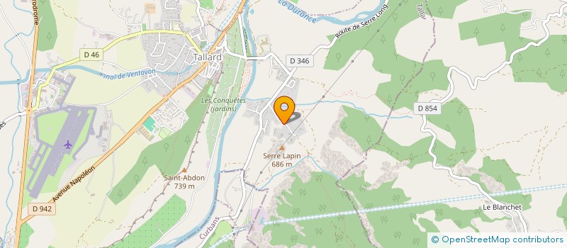 localisation de l'entreprise SYLAN  TALLARD