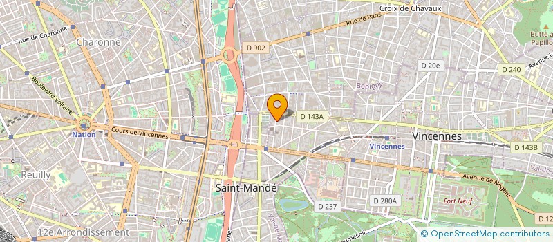 localisation de l'entreprise SYLASS IMMO à VINCENNES