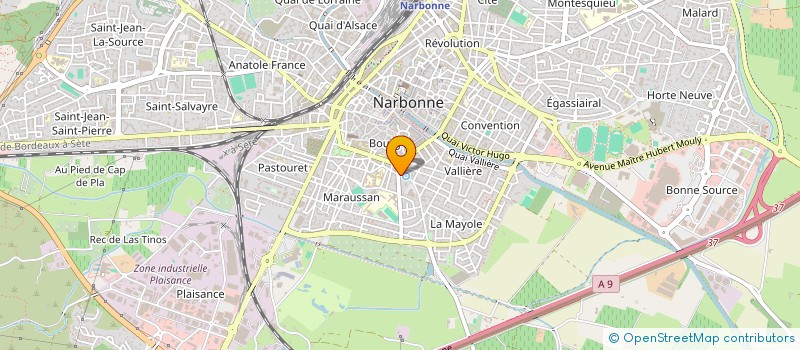 localisation de l'entreprise SYLAUDE  NARBONNE