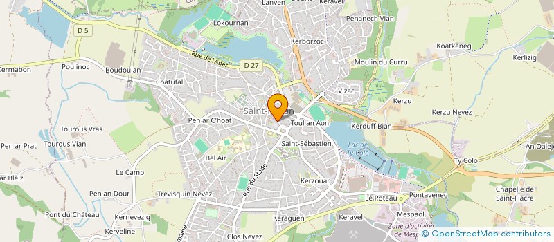 localisation de l'entreprise SYLAUR à SAINT-RENAN