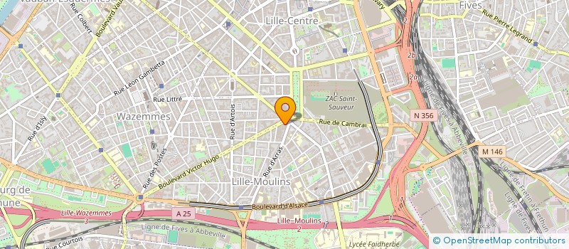 localisation de l'entreprise SYLB PARTICIPATION à LILLE