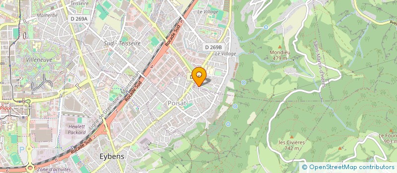 localisation de l'entreprise SYLBAST  SAINT-MARTIN-D'HERES