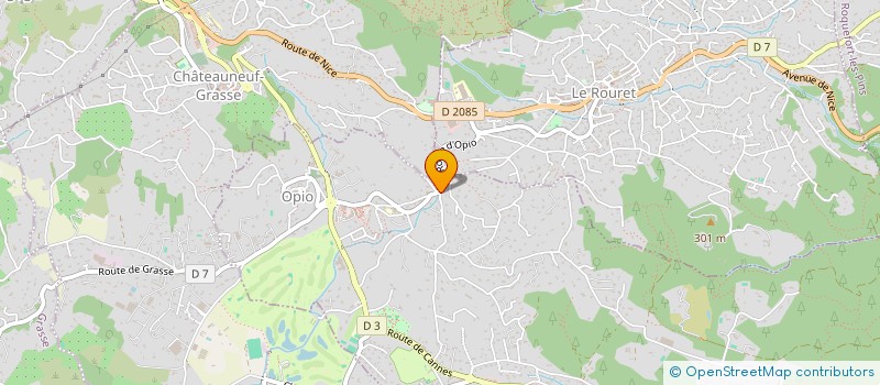 localisation de l'entreprise SYLCAM à VALLAURIS
