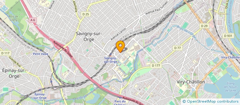 localisation de l'entreprise SYLCAT à SAVIGNY-SUR-ORGE