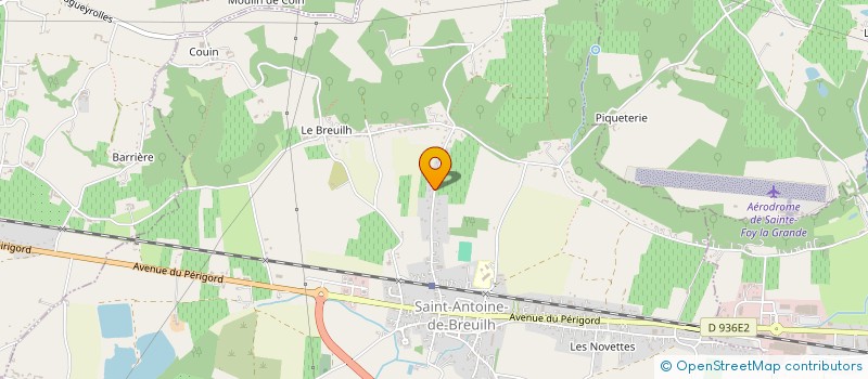 localisation de l'entreprise SYLCAT à SAINT-ANTOINE-DE-BREUILH