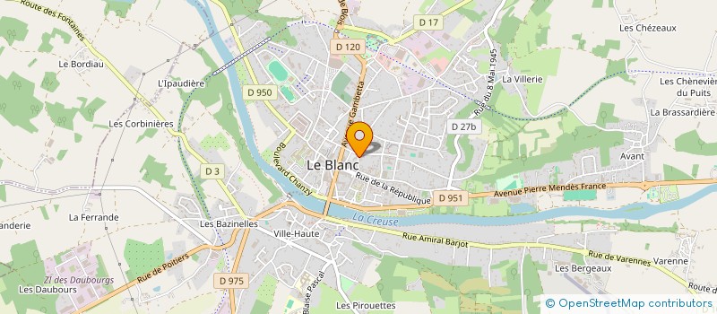 localisation de l'entreprise SYLCAT PROPRIETES à LE BLANC