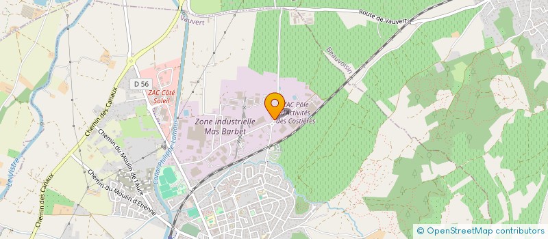 localisation de l'entreprise SYLCO à VAUVERT