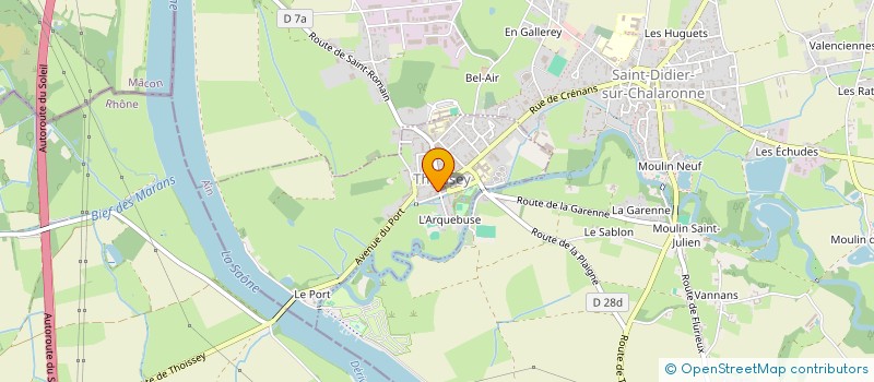 localisation de l'entreprise SYLCOBOIS à THOISSEY