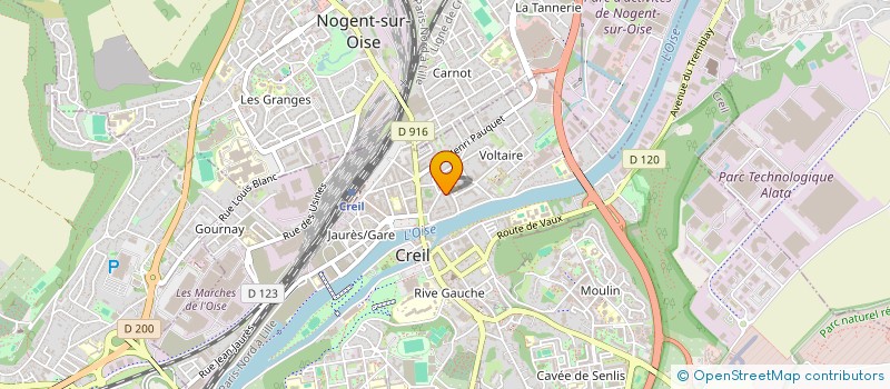 localisation de l'entreprise SYLDATA  CREIL