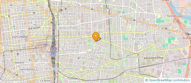 localisation de l'entreprise SYLEANIMO  VILLEURBANNE